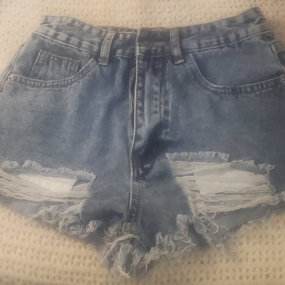 Size XS Blue Denim Jean Shorts